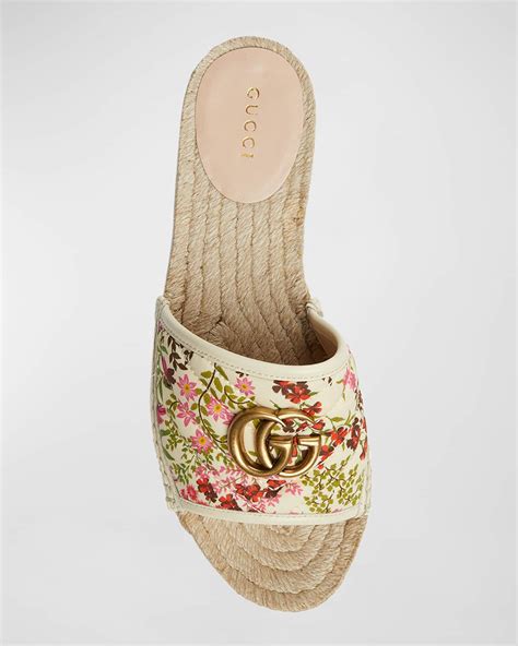 gucci pilar embroidered espadrilles|Gucci pilar platform espadrille sandals.